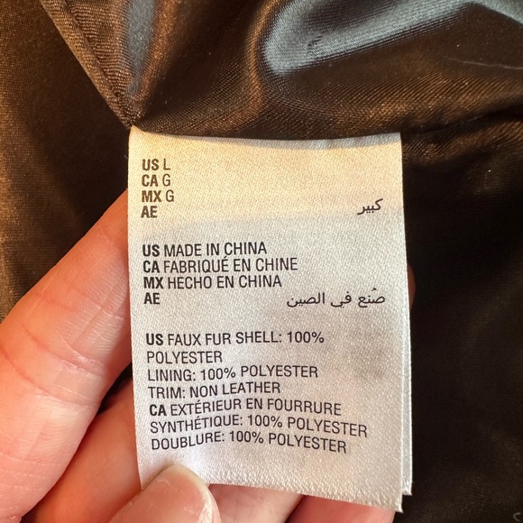 Bar lll size large faux fur camo jacket. Excellent Condition! - Picture 3 of 10